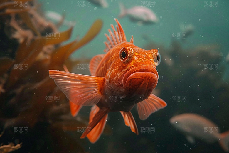 海洋鱼类海底世界海水摄影图