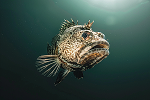 海洋鱼类缤纷鱼群摄影图