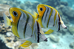 海洋鱼类珊瑚礁自然摄影图