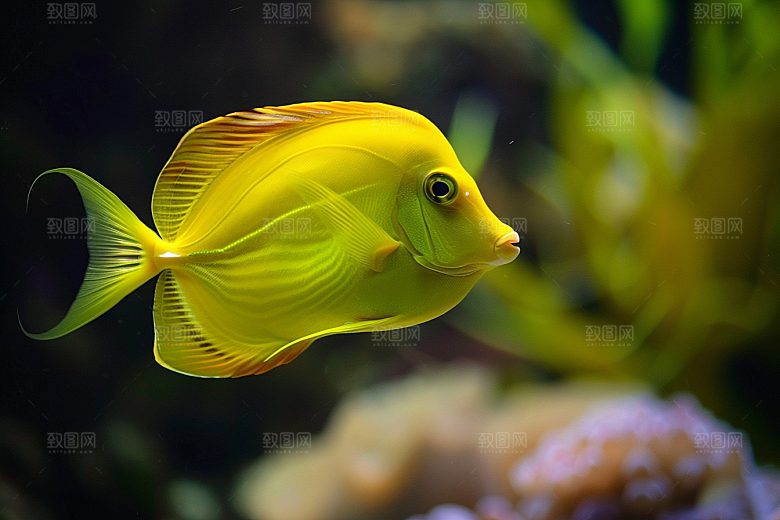 海洋鱼类海水热带鱼摄影图