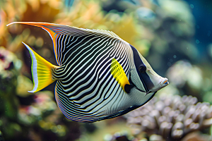 海洋鱼类大海珊瑚礁摄影图