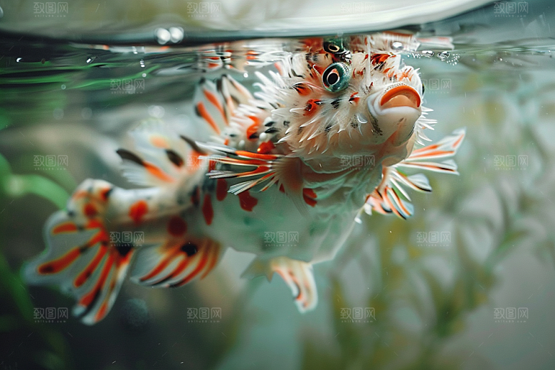 海洋鱼类环保彩色摄影图