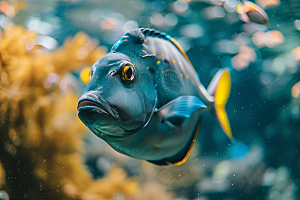 海洋鱼类自然缤纷摄影图