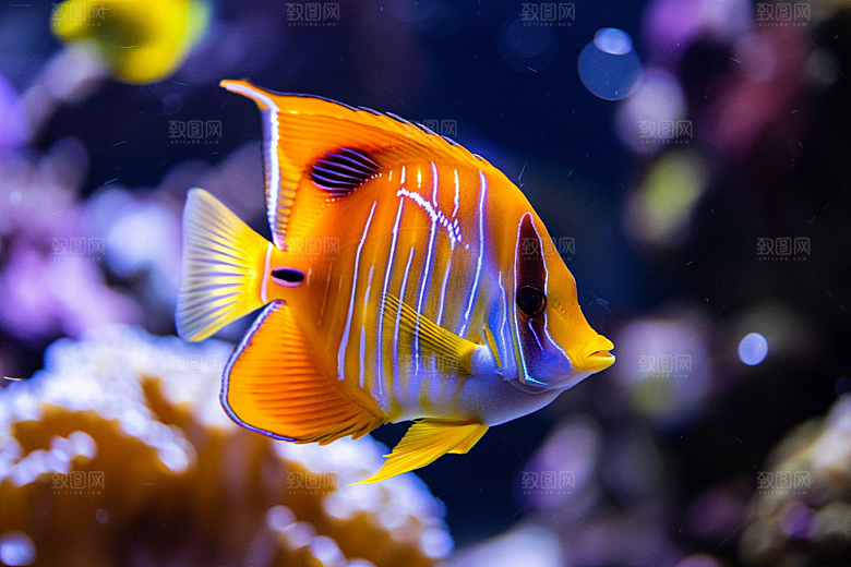 海洋鱼类海鱼海底世界摄影图
