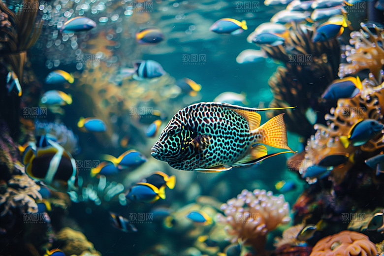 海洋鱼类海鱼热带鱼摄影图