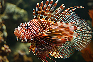 海洋鱼类环保珊瑚礁摄影图