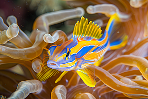 海洋鱼类珊瑚礁海水摄影图