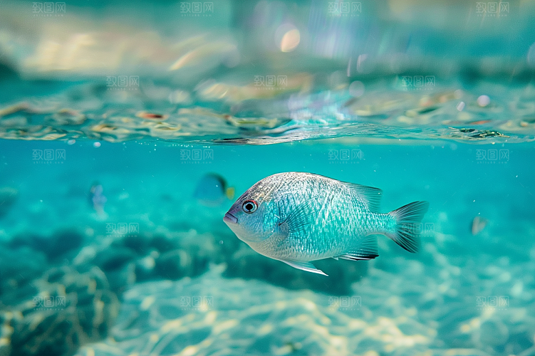 海洋鱼类环保海水摄影图