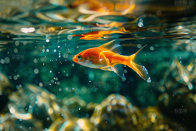 海洋鱼类缤纷自然摄影图