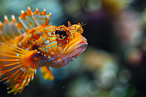 海洋鱼类彩色自然摄影图