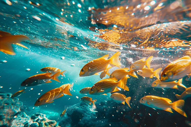 海洋鱼类环保海水摄影图