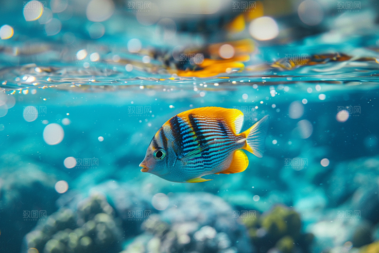 海洋鱼类高清大海摄影图