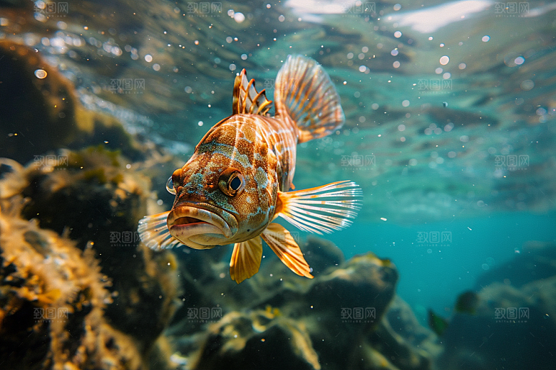 海洋鱼类大海海底世界摄影图