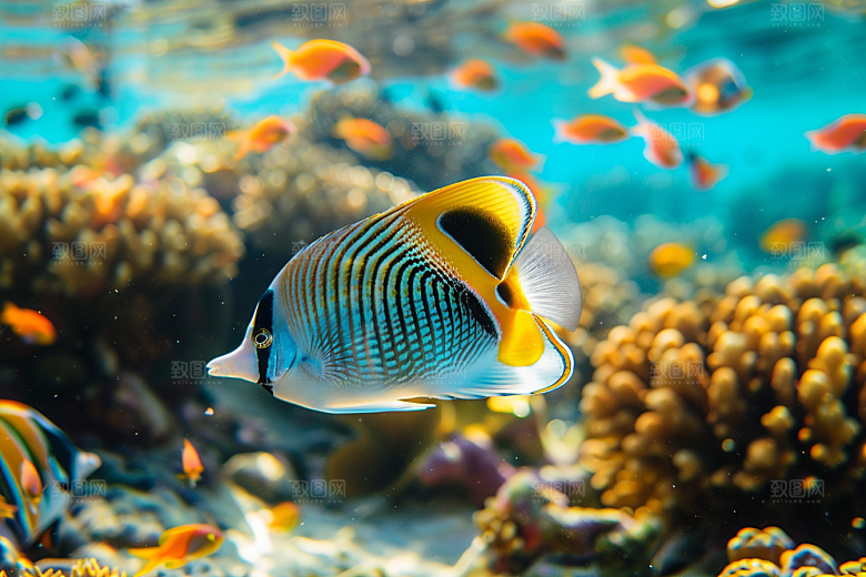海洋鱼类大海海水摄影图