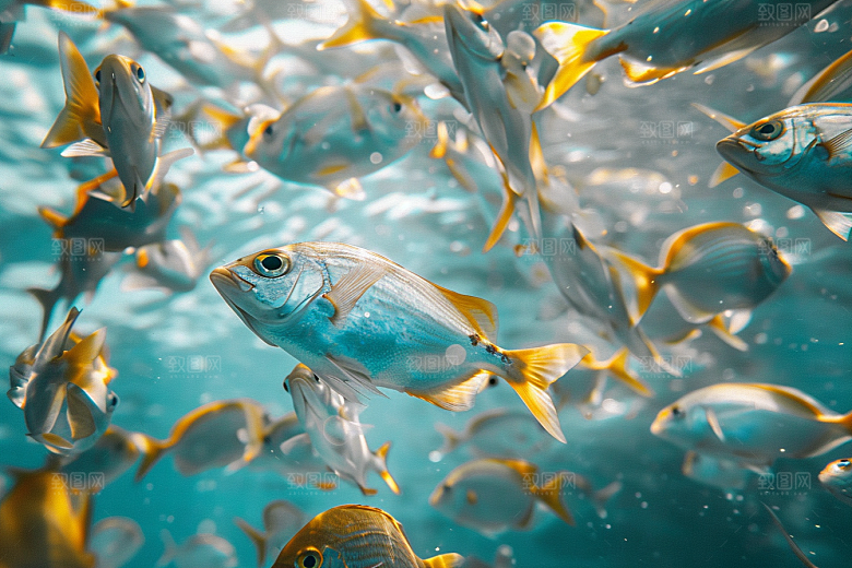 海洋鱼类高清海底世界摄影图