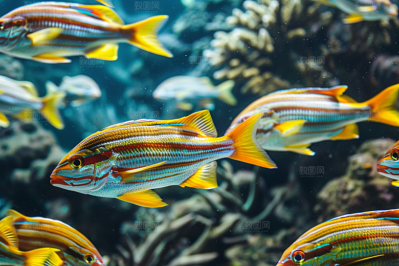 海洋鱼类海底世界海鱼摄影图