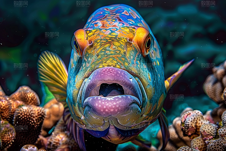 海洋鱼类大海海底世界摄影图