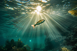 海洋鱼类大海缤纷摄影图