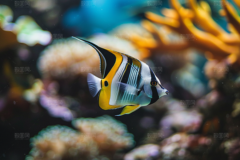海洋鱼类环保海鱼摄影图