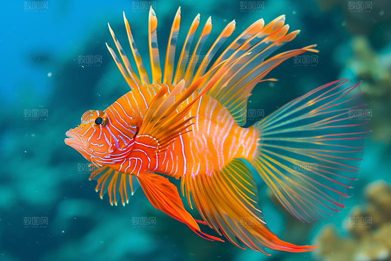 海洋鱼类海水海底世界摄影图