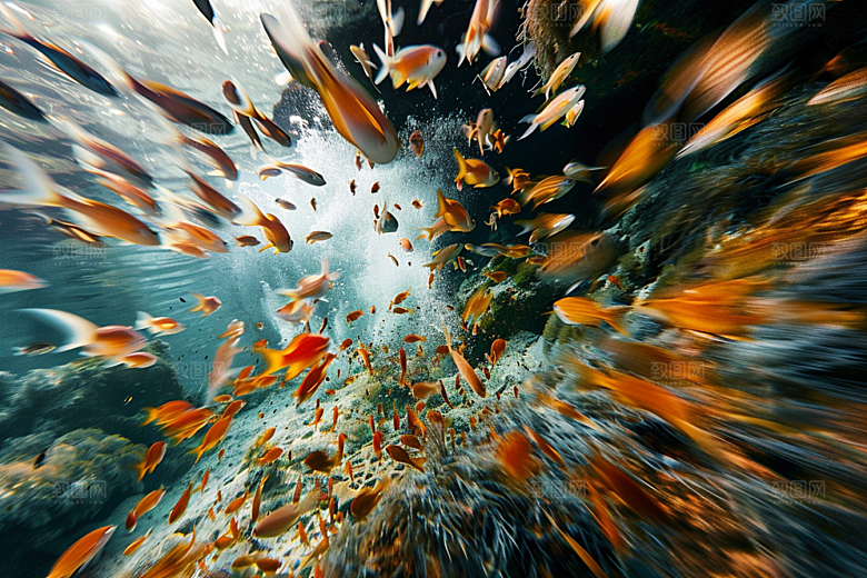 海洋鱼类环保热带鱼摄影图