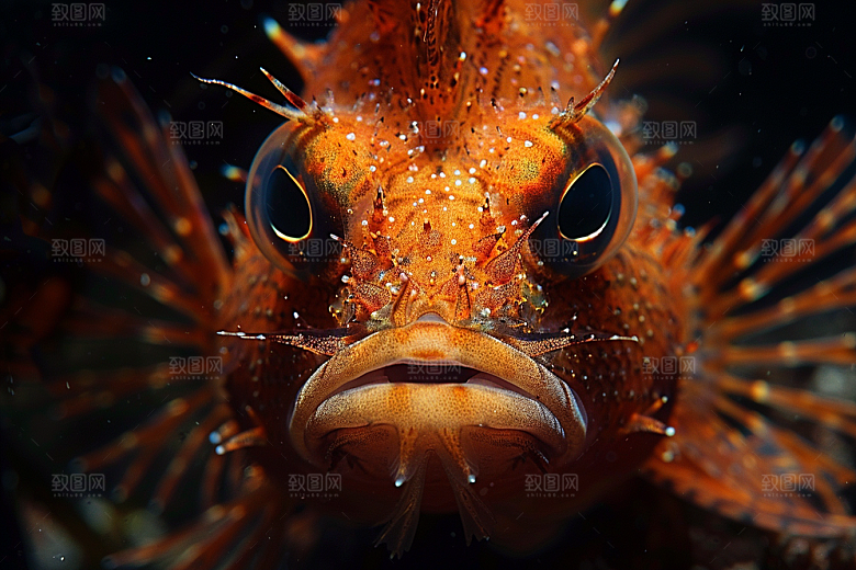海洋鱼类自然海水摄影图