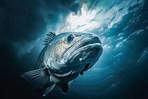 海洋鱼类热带鱼环保摄影图