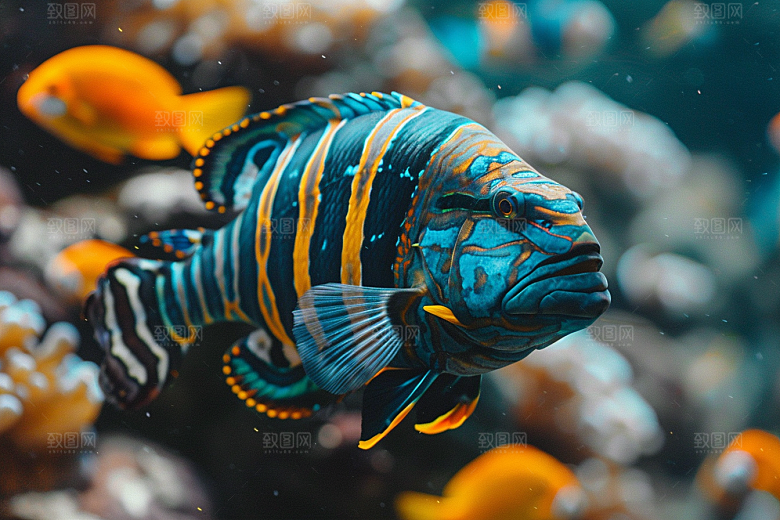 海洋鱼类大海高清摄影图