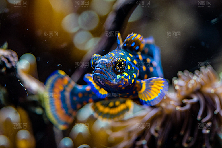 海洋鱼类海鱼浮潜摄影图