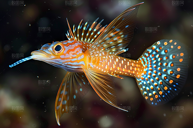 海洋鱼类环保珊瑚礁摄影图