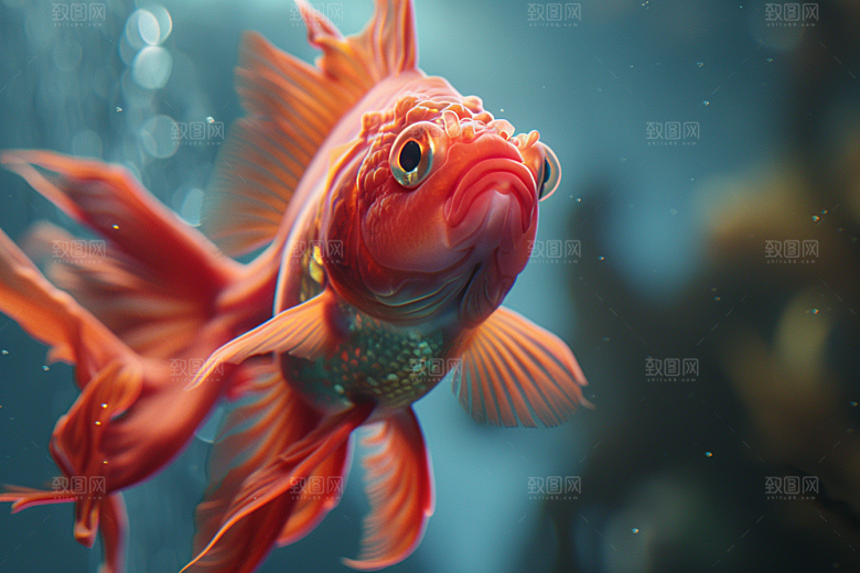 海洋鱼类浮潜珊瑚礁摄影图