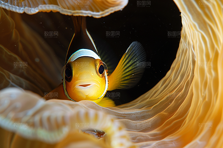 海洋鱼类高清海水摄影图