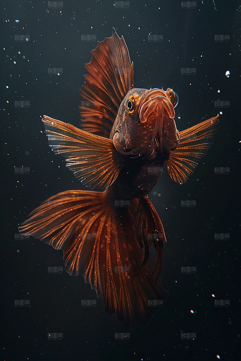 海洋鱼类鱼群大海摄影图
