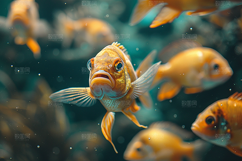 海洋鱼类珊瑚礁高清摄影图
