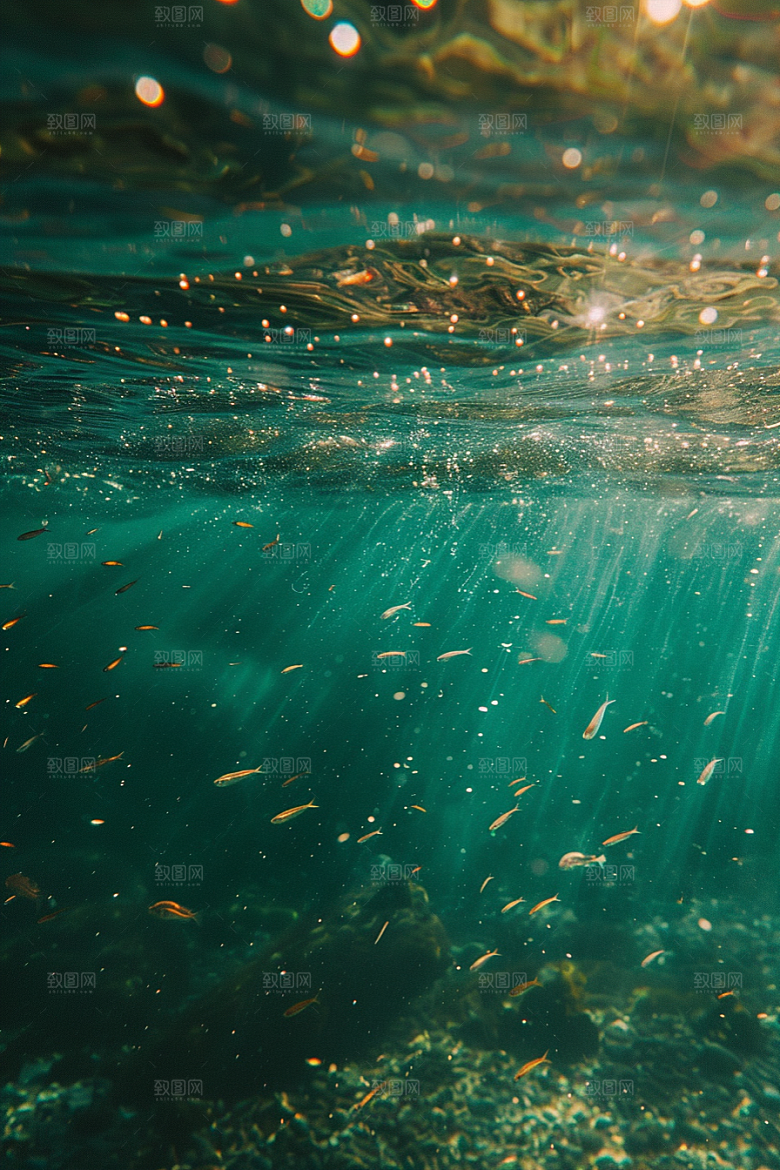 海洋鱼类海水大海摄影图