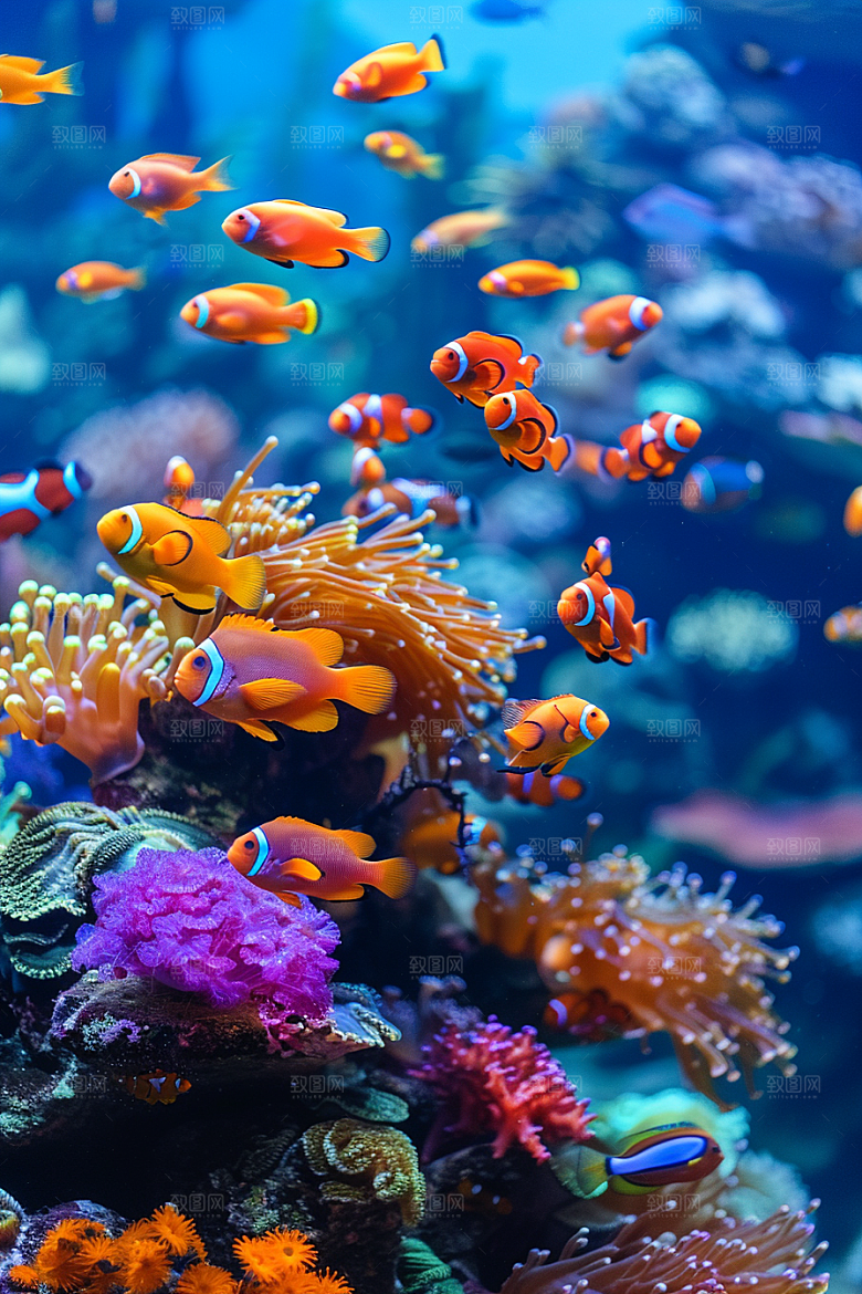 海洋鱼类环保海水摄影图
