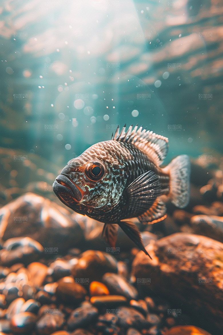 海洋鱼类缤纷自然摄影图