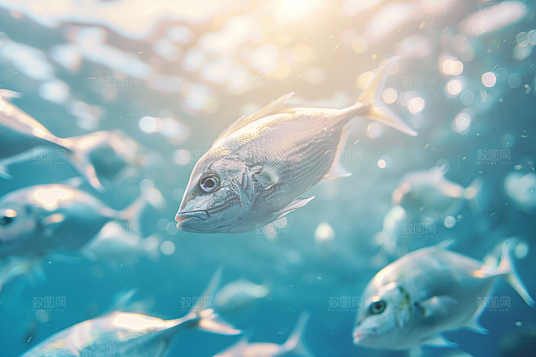 海洋鱼类海底世界海水摄影图