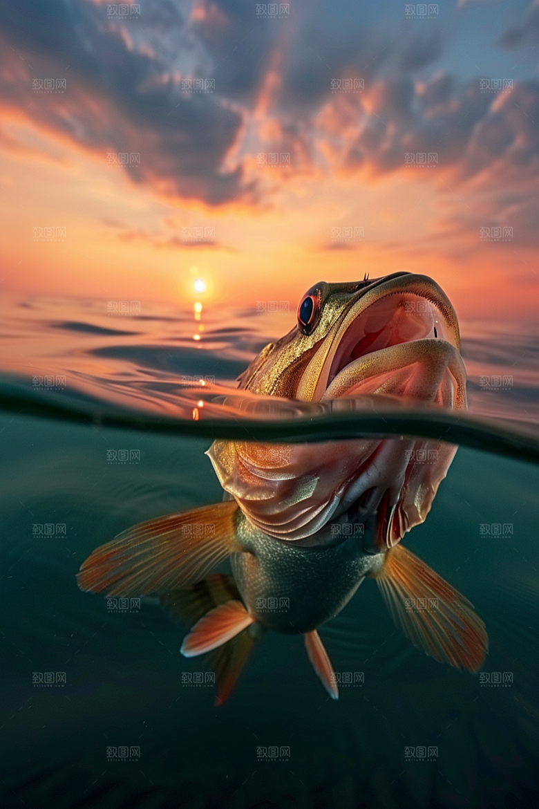 海洋鱼类高清浮潜摄影图