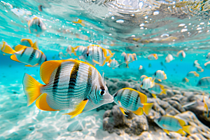 海洋鱼类彩色高清摄影图