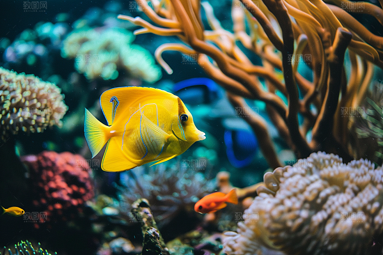 海洋鱼类环保海水摄影图