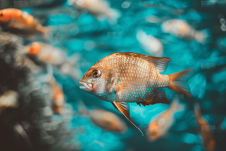 海洋鱼类高清热带鱼摄影图