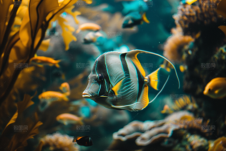 海洋鱼类高清海底世界摄影图