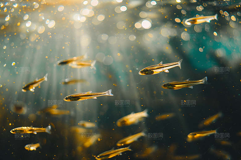 海洋鱼类浮潜珊瑚礁摄影图