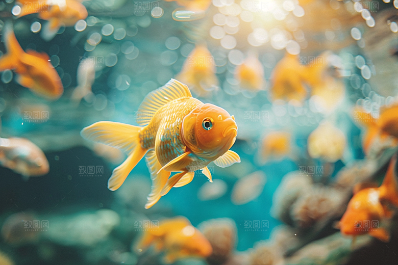 海洋鱼类环保海鱼摄影图