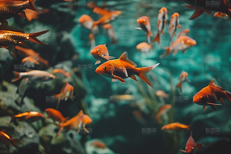 海洋鱼类海底世界环保摄影图