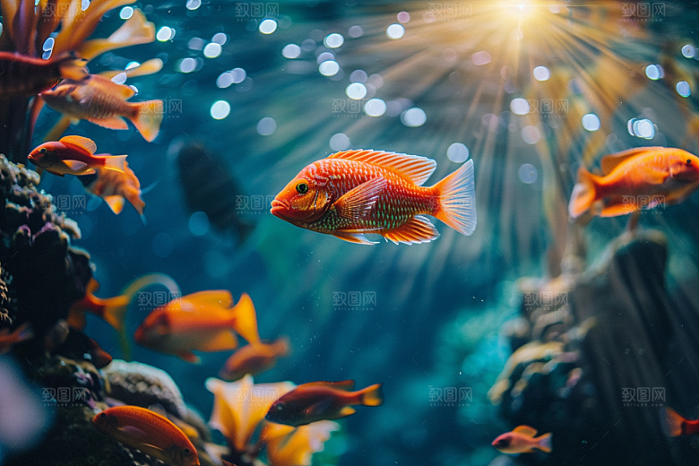 海洋鱼类海鱼自然摄影图
