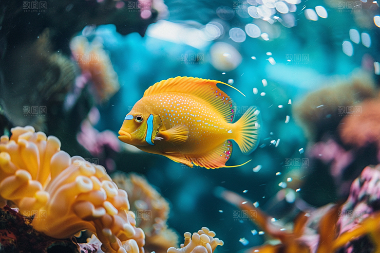 海洋鱼类海水自然摄影图
