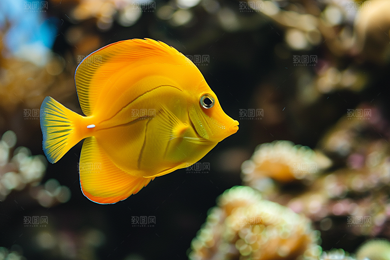 海洋鱼类高清海鱼摄影图