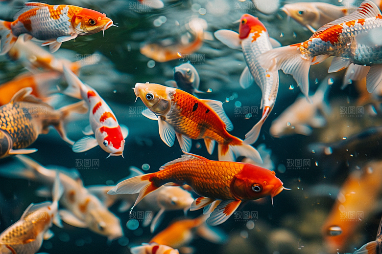 海洋鱼类大海彩色摄影图